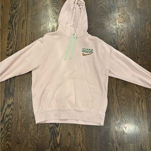 Nike Light Pink Hoodie with Logo